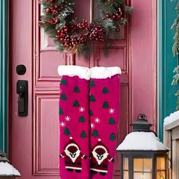 Butterthief Unisex Patterned Calf-Length Sherpa Socks-11