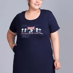 IN Love Plus Size Graphic Printed Round Neck Short Sleeves Cotton T-Shirt-image-43