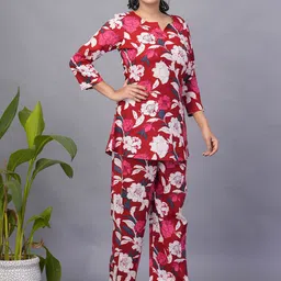 KALINI Printed Tunic With Trouser Co-Ords image 5