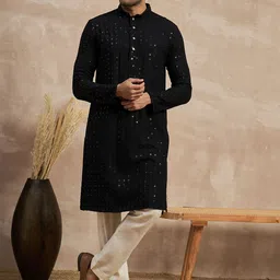 Anouk Men Thread Work Kurta-11