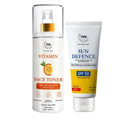 TNW the natural wash Set Of 2 Vitamin C Face Toner & Sun Defense Cream 150ml-1