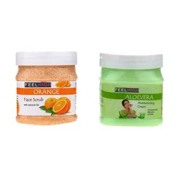 FEELHIGH Set of Orange Scrub & Aloe Vera Cream 500ml each-53