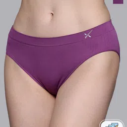 HRX by Hrithik Roshan Women Pack Of 2 Assorted Anti Microbial Seamless Briefs-0