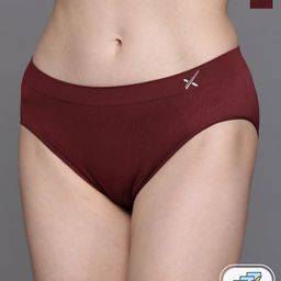 HRX by Hrithik Roshan Women Pack Of 2 Assorted Anti Microbial Seamless Briefs-7