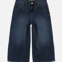KiddoPanti Girls Mid-Rise Light Fade Stretchable Jeans-38