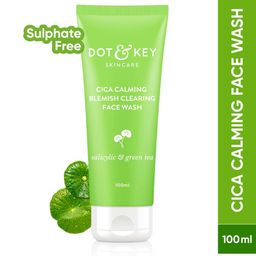 DOT & KEY Cica Anti-Acne Facewash with 2% Salicylic & Green Tea- Cleanses Pores - 100ml-0