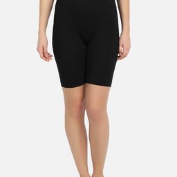 Spiaty Black Solid Tummy & Thigh Shapewear-image-25