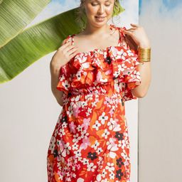 EROTISSCH Floral Printed Shoulder Straps Swim Dress-image-90