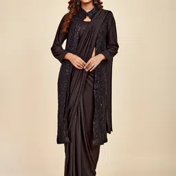 MAHALASA Embellished Sequinned Ready to Wear Saree-image-69