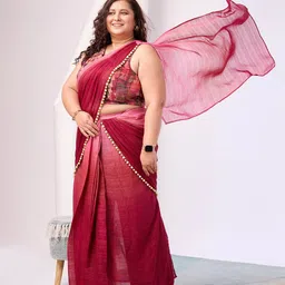 RACHNA Ombre Beads and Stones Ready to Wear Saree-picture-52