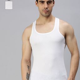 Lux Cozi Men Pack of 2 Round-Neck Sleeveless Mexx Innerwear Vests-image-102