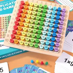 CHOCOZONE Kids Board Game with Flash Cards & Table Learning Toy-28