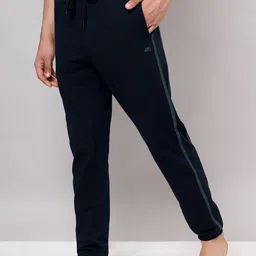 Beyoung Men Mid Rise 4-Way Stretch Pure Cotton Joggers-image-13