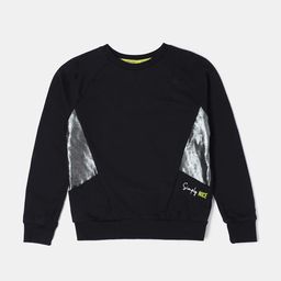 Jockey Girls Super Combed Cotton French Terry Printed Sweatshirt With Front Pockets - AG43-image-114