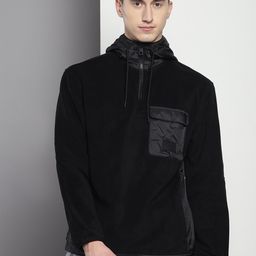 Calvin Klein Hooded Half Zipper Pullover Sweatshirt-image-6