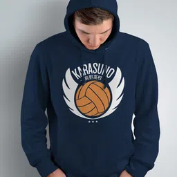Crazymonk Karasuno Volley Ball Club Haikyuu Printed Hooded Cotton Sweatshirt-picture-45