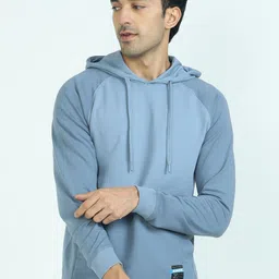 XYXX Men Blue Hooded Sweatshirt-image-48