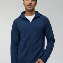 XYXX Men Regular Fit Solid Hooded Jacket-image-35
