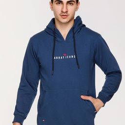 ARRAY Typography Printed Hooded Long Sleeves Cotton Sweatshirt-26