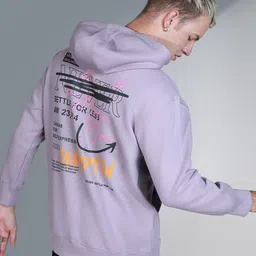 Hubberholme Typography Printed Hooded Long Sleeves Sweatshirt-image-4
