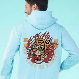 NUSYL Fearless Tiger Printed Hooded Fleece Pullover-picture-55