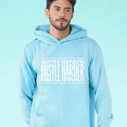 NUSYL Typography Printed Hooded Pullover-image-71