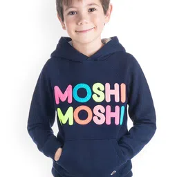 Cherry Crumble Boys Blue Printed Hooded Sweatshirt-picture-43