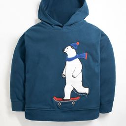 Cherry Crumble Boys Blue Printed Hooded Sweatshirt-image-58