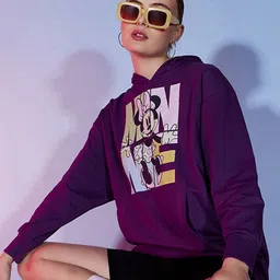 DressBerry Disney Printed Hooded Sweatshirt-image-9