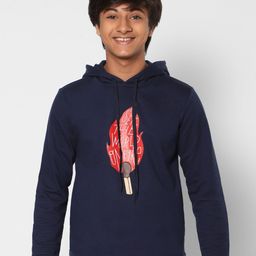 TeenTrums Boys Graphic Printed Pullover Hooded Sweatshirt-33