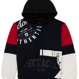 Status Quo Boys Typography Printed Hooded Cotton Sweatshirt-image-74