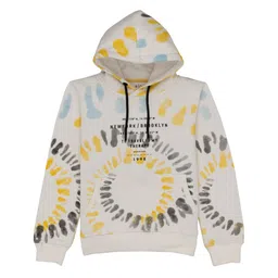 Status Quo Boys Abstract Printed Hooded Cotton Sweatshirt-image-11