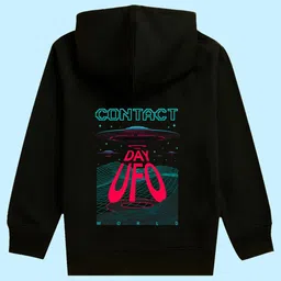 NUSYL Unisex Kids Typography Printed Hooded Fleece Pullover Sweatshirt-image-71