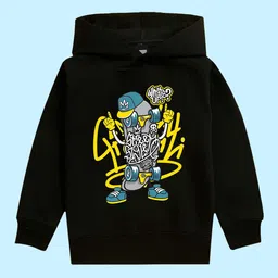 NUSYL Kids Graphic Printed Hooded Sweatshirt-picture-8