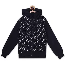 Fashionable Girls Conversational Printed Hooded Sweatshirt-image-89