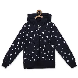 Fashionable Girls Conversational Printed Hooded Sweatshirt-image-105