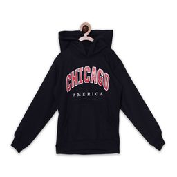 Fashionable Girls Typography Printed Hooded Sweatshirt-image-99