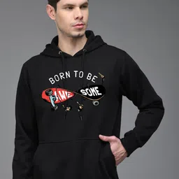 The Modern Soul Men Printed Hooded Pullover Sweatshirt-image-77