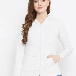 Nun Hooded  Front Open Fleece Sweatshirt-image-15