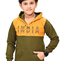 BAESD Boys Printed Hooded Cotton Pullover-image-90