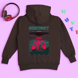 NUSYL Kids Typography Printed Hooded Sweatshirt-image-28