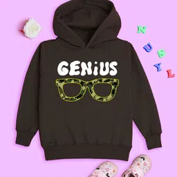 NUSYL Kids Typographic Printed Hooded Sweatshirt-image-24