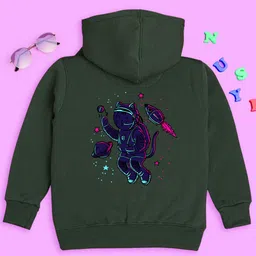 NUSYL Kids Graphic Printed Hooded Fleece Pullover-image-45