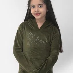 Crimsoune Club Girls Printed Hooded Sweatshirt-image-51