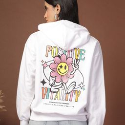 Popster Women Printed Hooded Pullover Sweatshirt-image-61