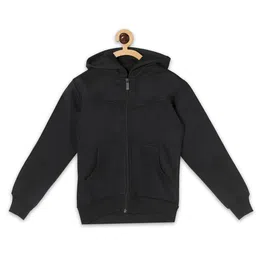 Fashionable Boys Fleece Hooded Front-Open Sweatshirt-image-93