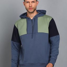 Alan Jones Colourblocked Hooded Pullover Sweatshirt-image-13
