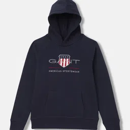 GANT Boys Graphic Embroidered Hooded Pullover Sweatshirt-image-65