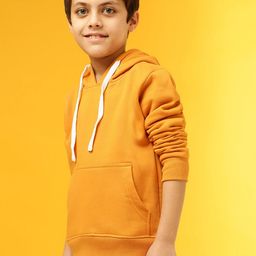 Instafab Boys Mustard Hooded Sweatshirt-image-45