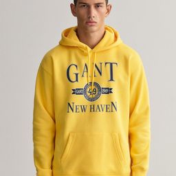 GANT Men Yellow Printed Hooded Sweatshirt-picture-55